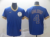 Brewers 4 Paul Molitor Royal Throwback Jersey (1),baseball caps,new era cap wholesale,wholesale hats